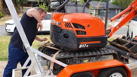 tie down mini excavator|adelaide mini excavator straps.